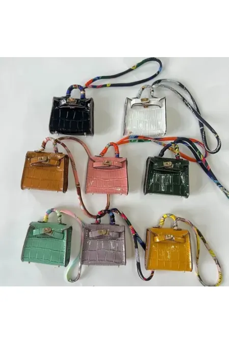 Mini El Çantası Anahtarlık Madeni Para Kesesi Araba Çantası Süsü Anahtar Tokası Kulaklık Kılıfı 8x8cm Mini El Çantası Anahtarlık Madeni Para Kesesi Araba Çantası Süsü Anahtar Tokası Kulaklık Kılıfı 8x8cm