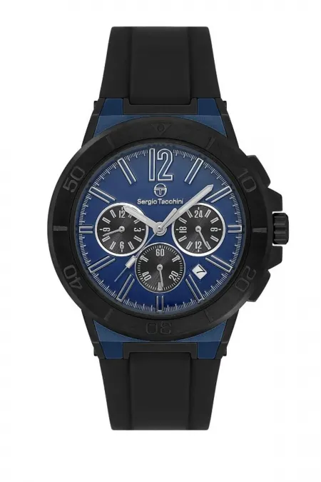 ST.1.10458-3 Silikon kordon Fonksiyonlar Aktif Suya Dayanıklı Siyah Renk Erkek Kol S ST.1.10458-3 Silikon kordon Fonksiyonlar Aktif Suya Dayanıklı Siyah Renk Erkek Kol S