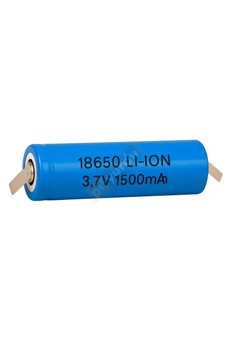3.7V 1500 mAh - 18650 Li-ion Şarj Edilebilir Pil - Puntalı 3.7V 1500 mAh - 18650 Li-ion Şarj Edilebilir Pil - Puntalı